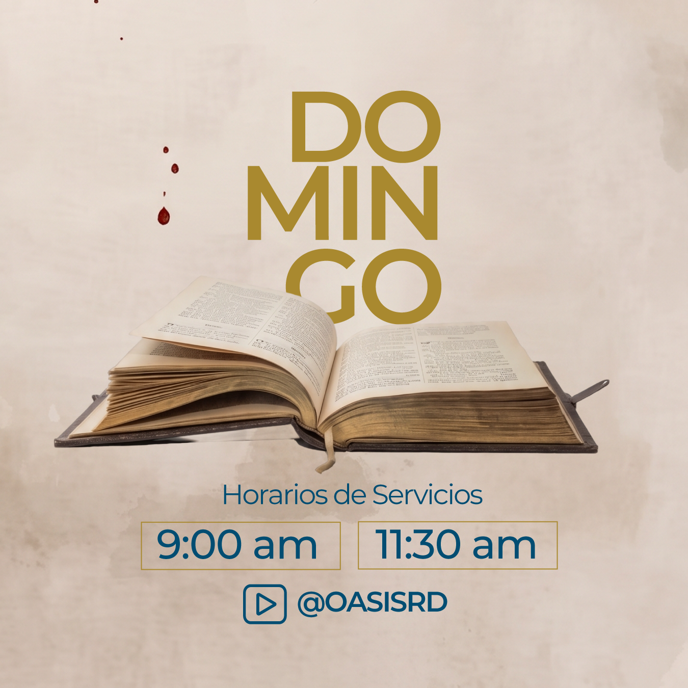 Servicios Dominicales  -  Oasis RD